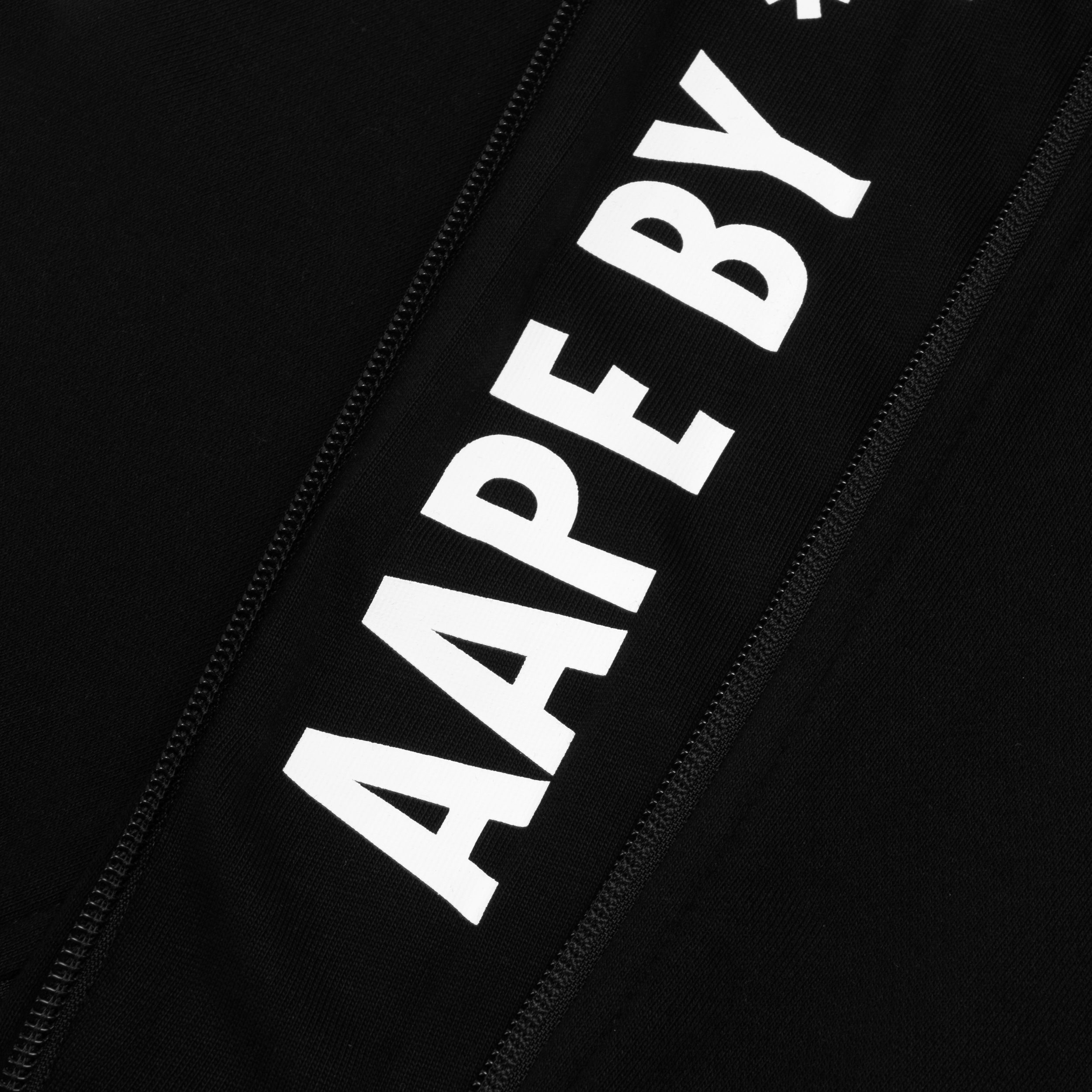 AAPE LOGO BADGE ZIPPER SWEATPANTS