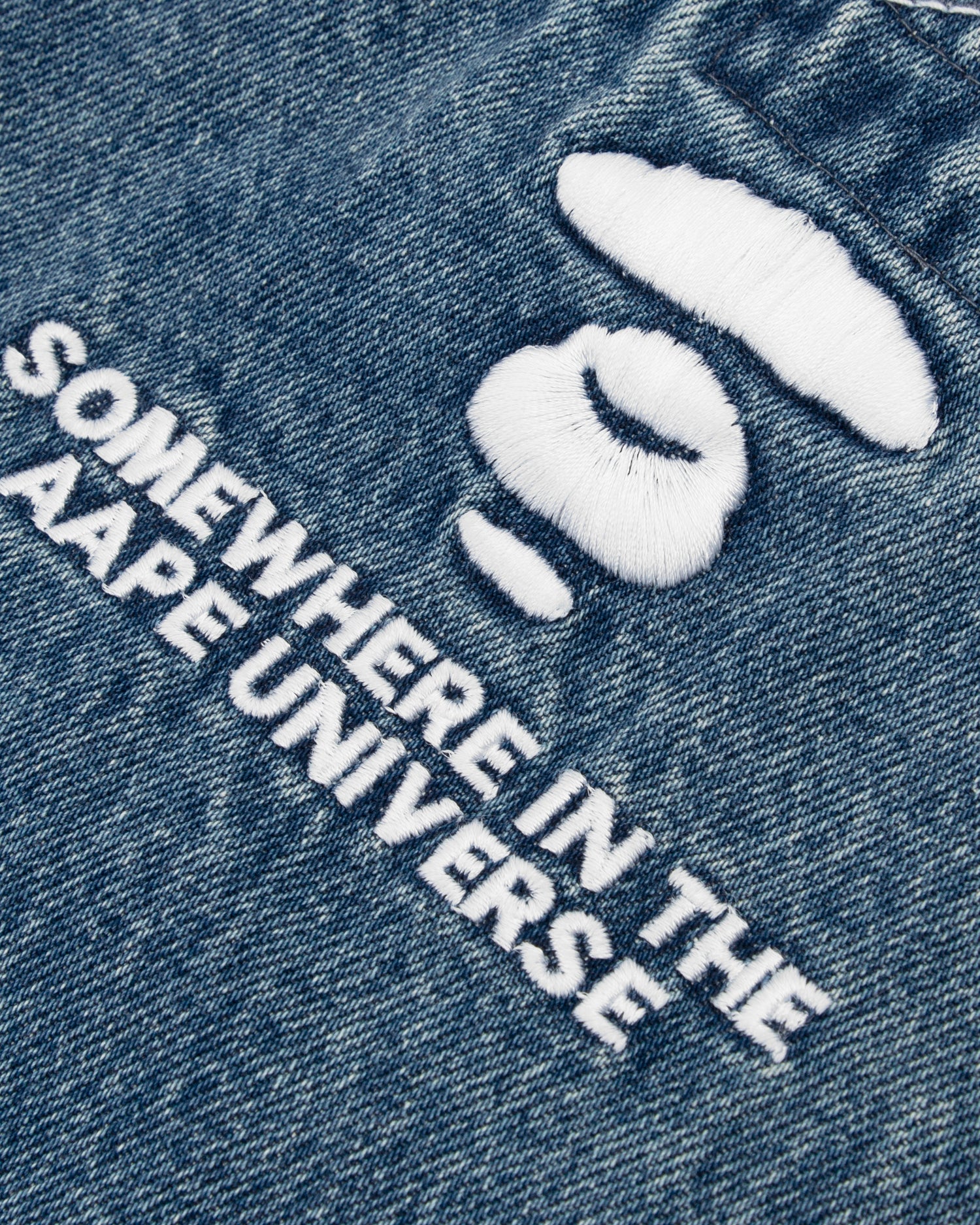 AAPE APE FACE DENIM COVERALLS