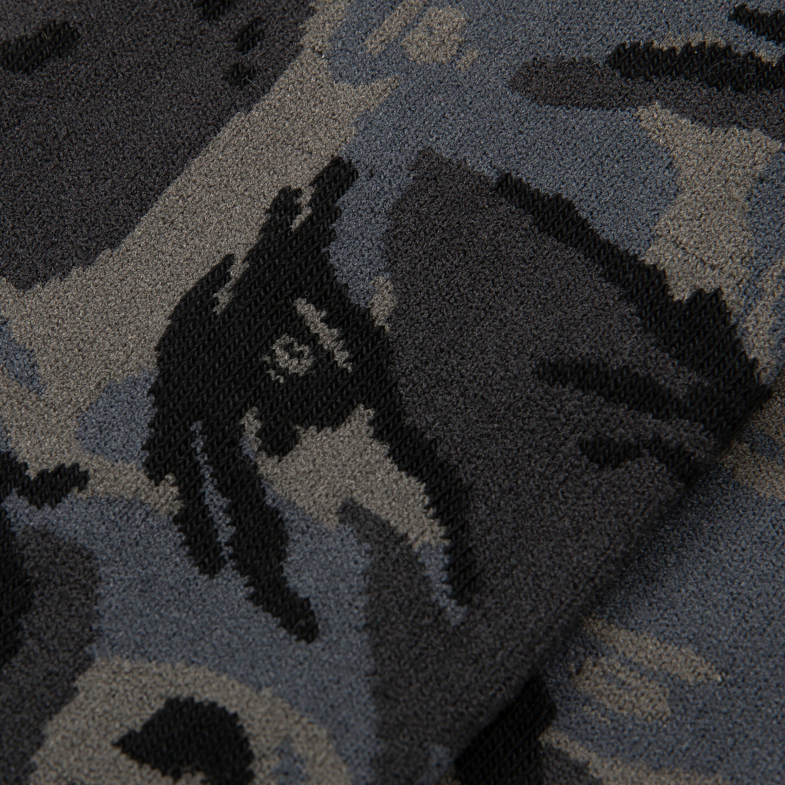 MOONFACE EMBROIDERED CAMO CREW SOCKS