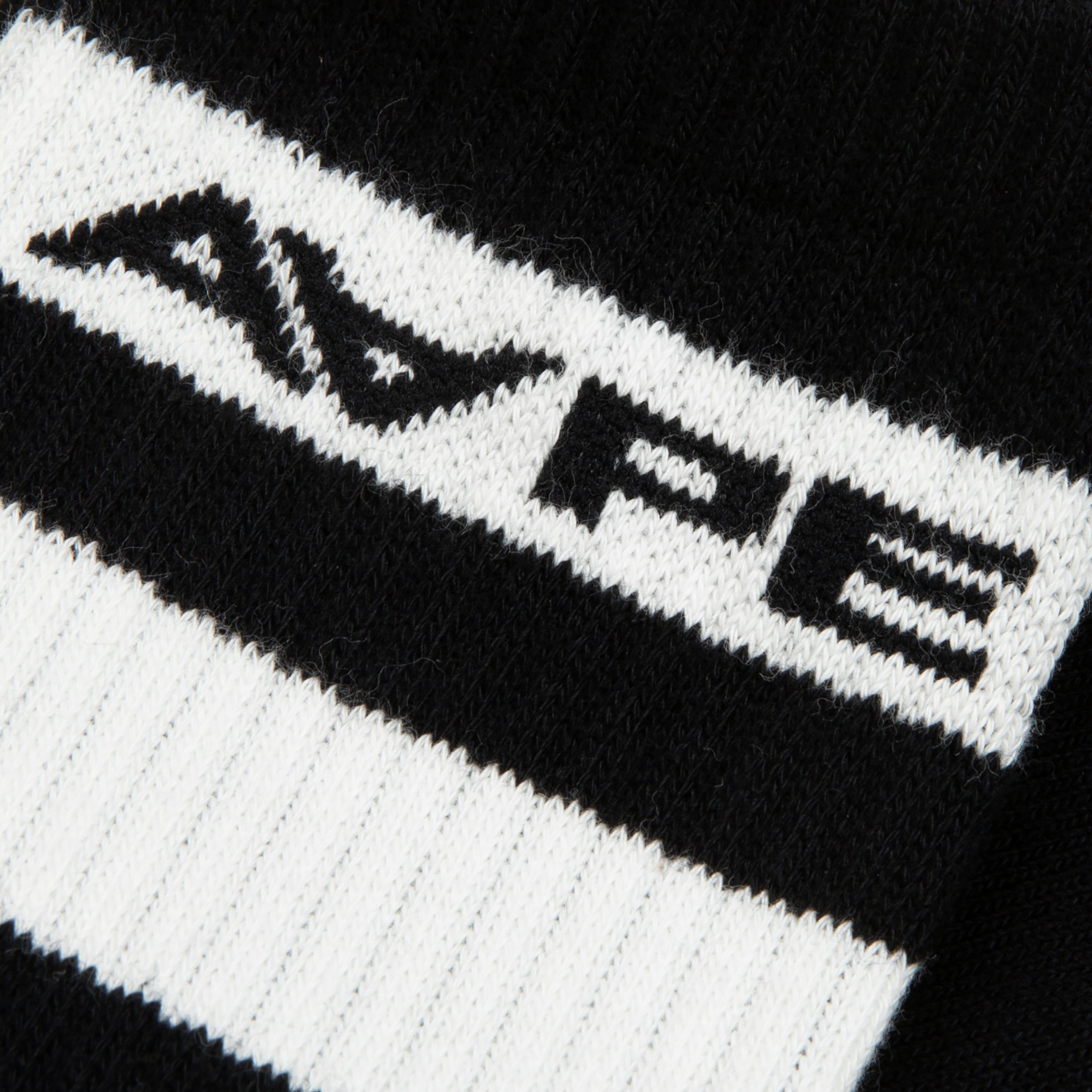 MOONFACE EMBROIDERED STRIPED SOCKS