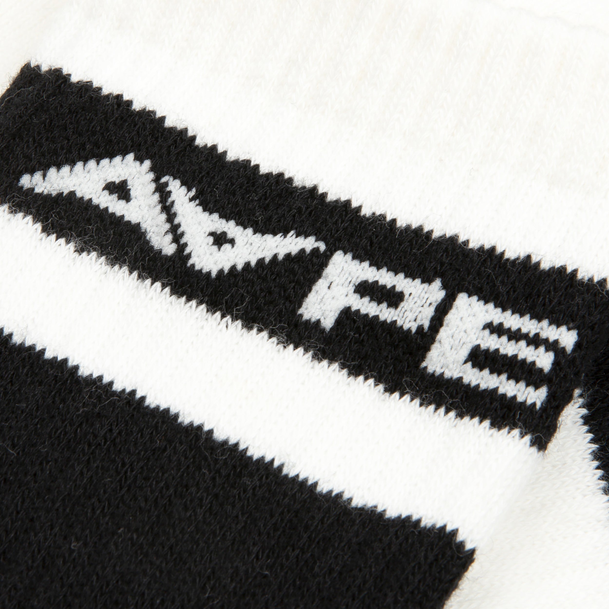 MOONFACE EMBROIDERED STRIPED SOCKS