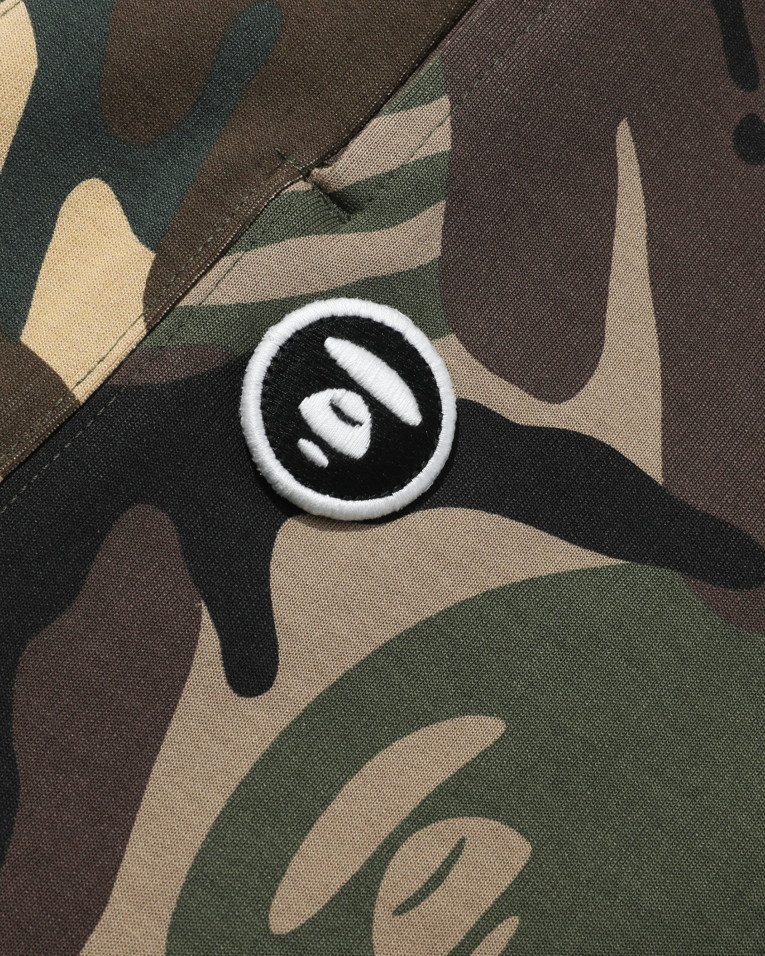 AAPE PANELLED CAMO SWEAT SHORTS
