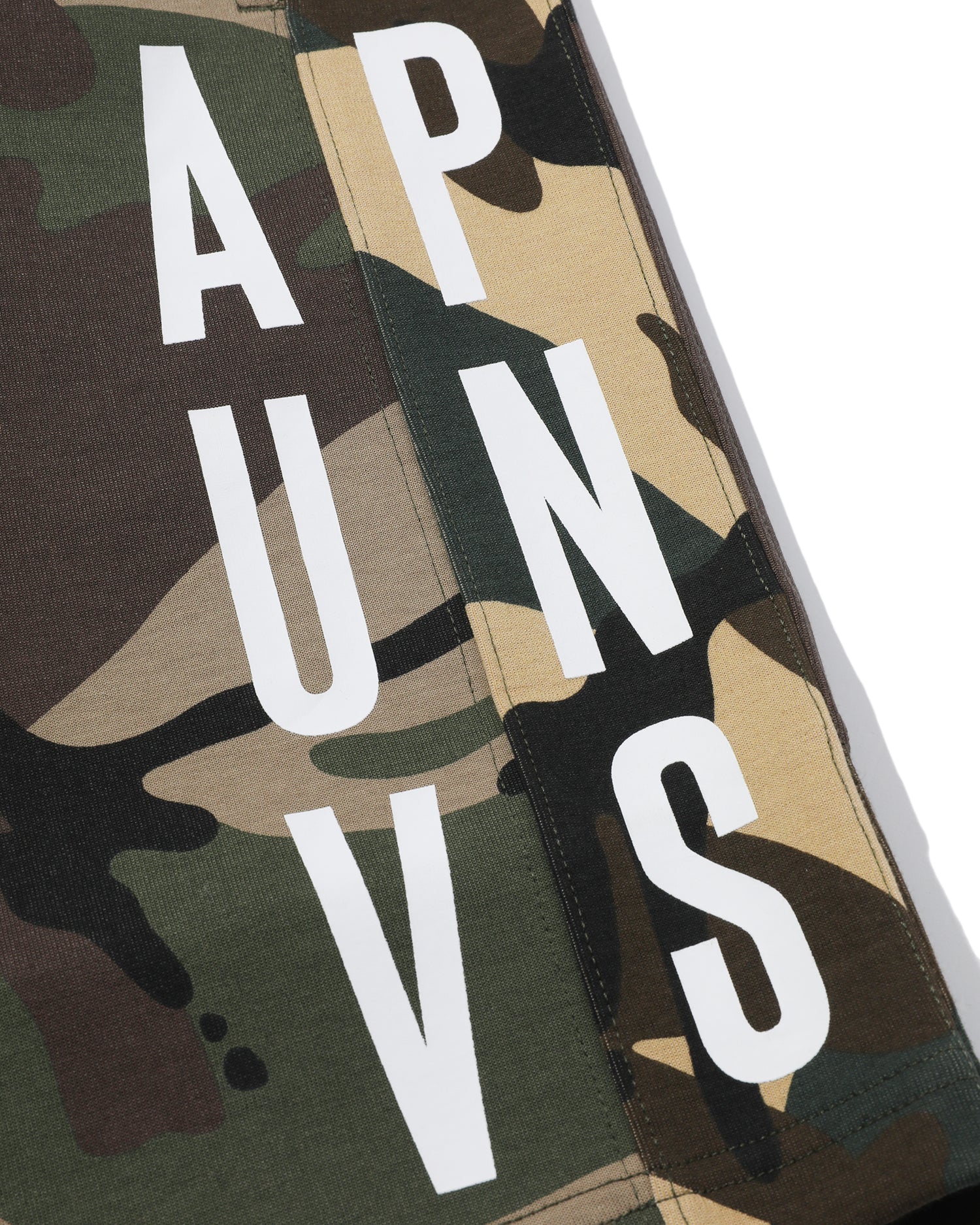 AAPE PANELLED CAMO SWEAT SHORTS