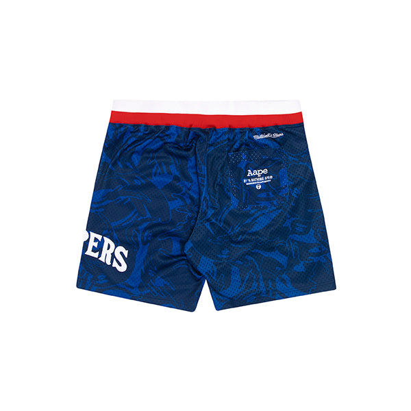 AAPE X MITCHELL & NESS CLIPPERS MESH SHORTS