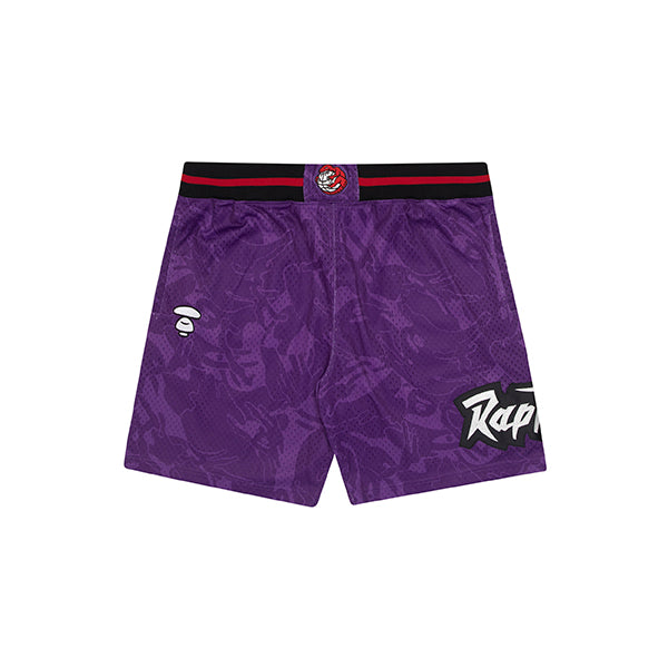 AAPE X MITCHELL & NESS RAPTORS MESH SHORTS
