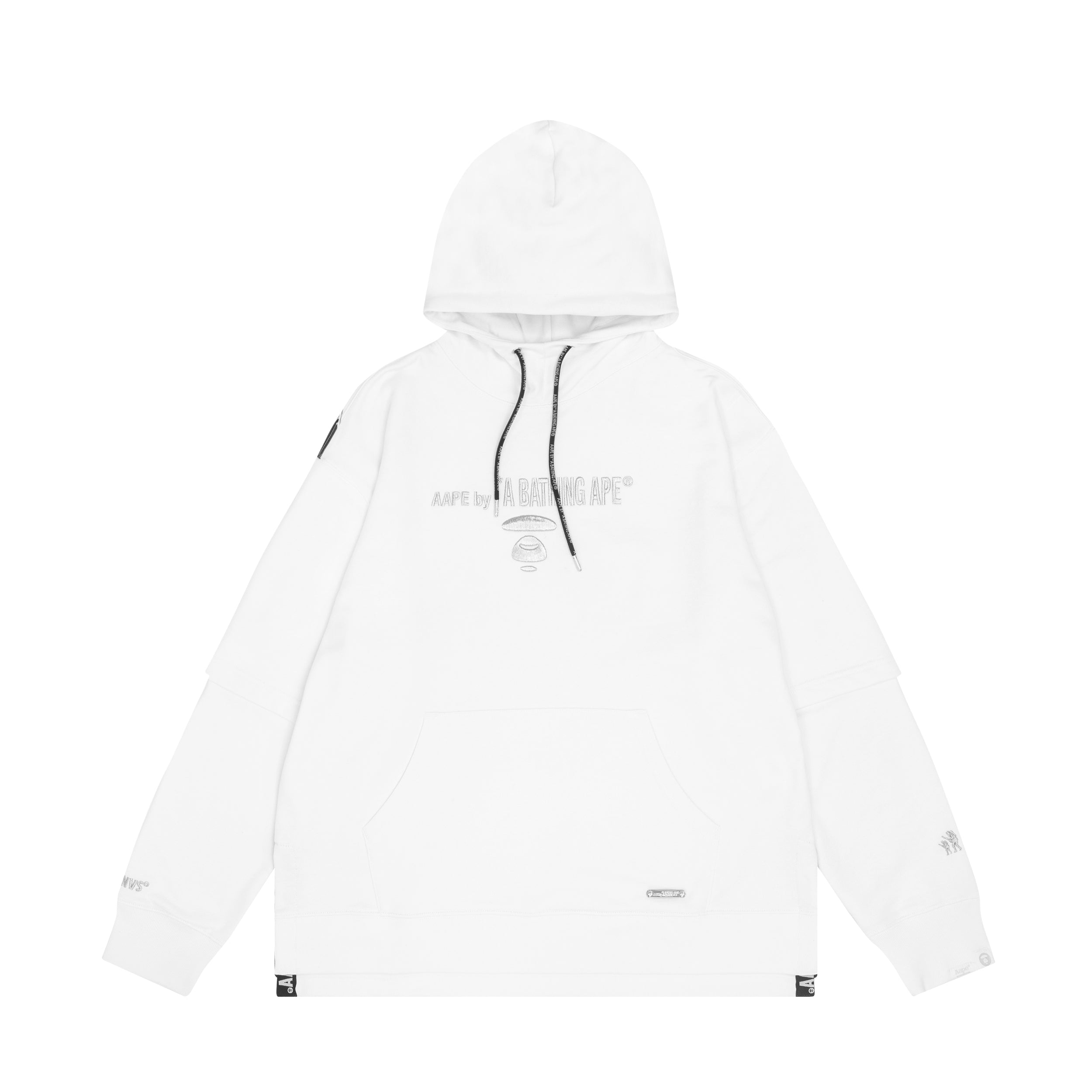 AAPE APE FACE LAYERED HOODIE