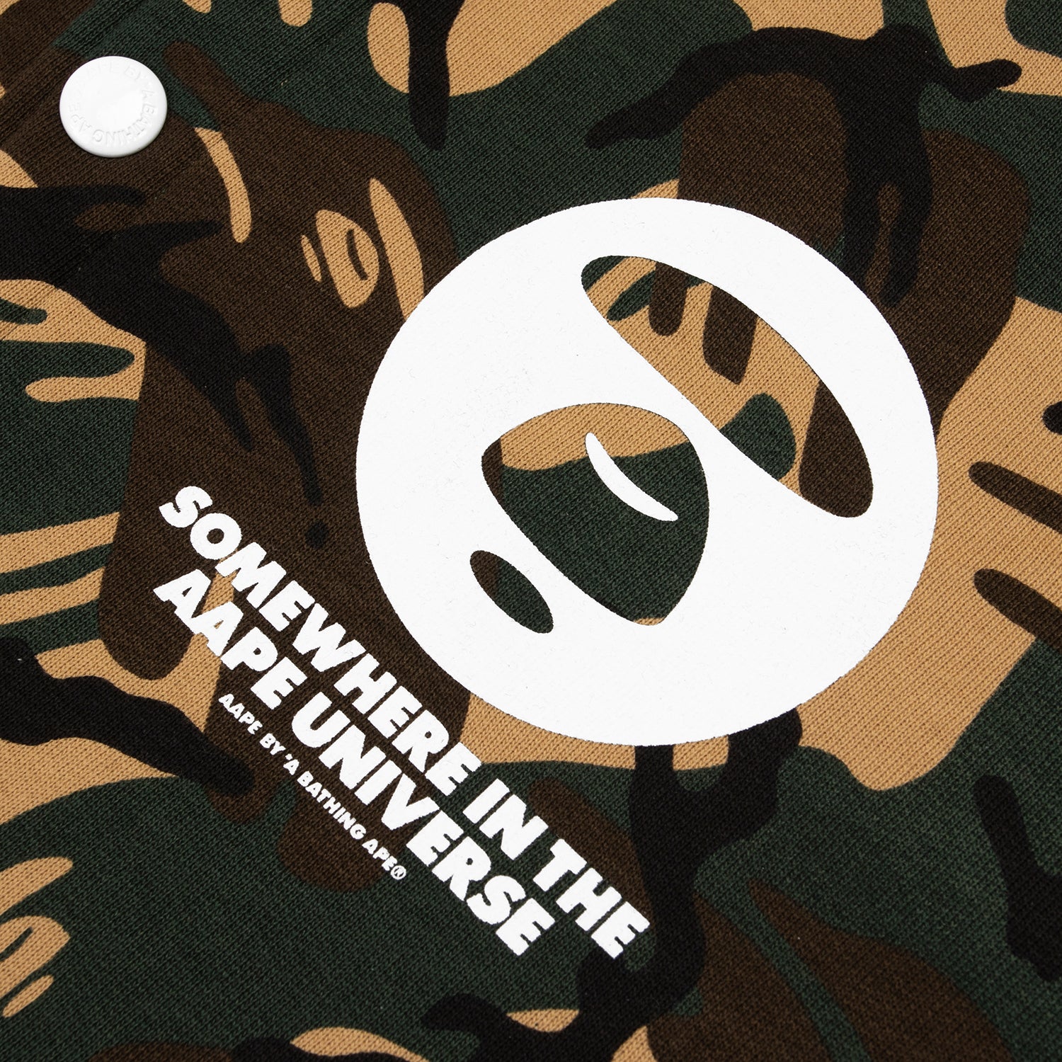 AAPE CAMO HOODED BOMBER SWEATER