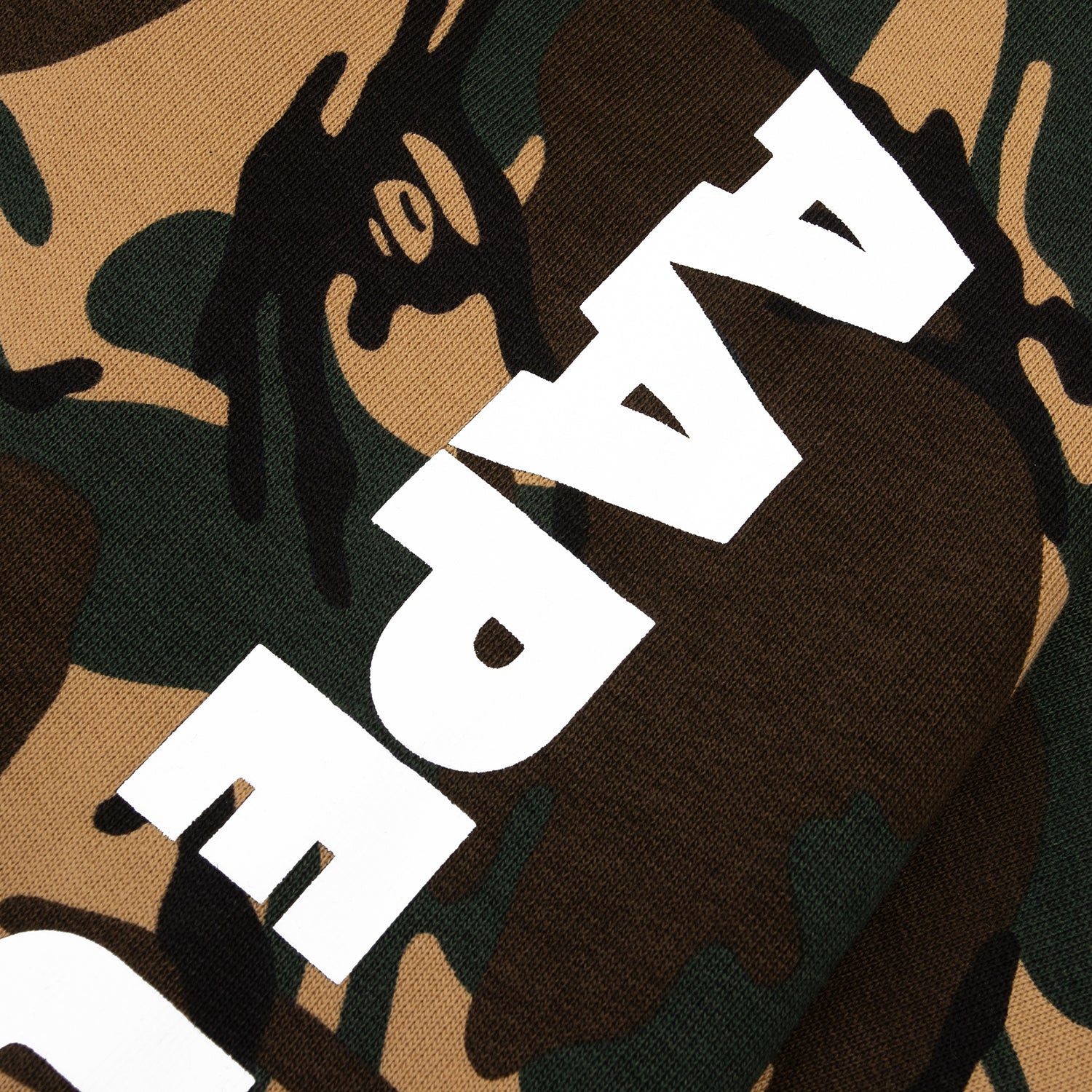 AAPE CAMO HOODED BOMBER SWEATER