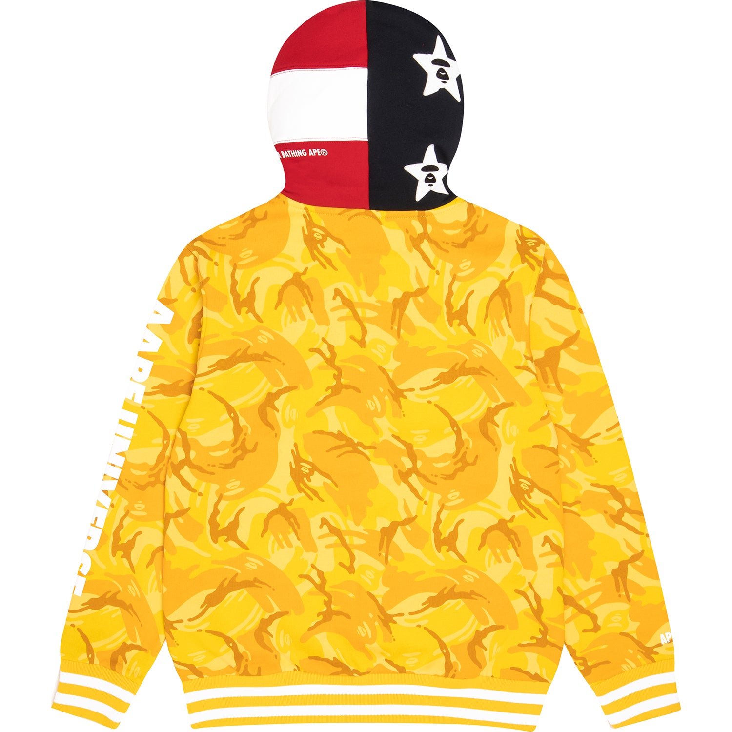 AAPE CAMO HOODED BOMBER SWEATER