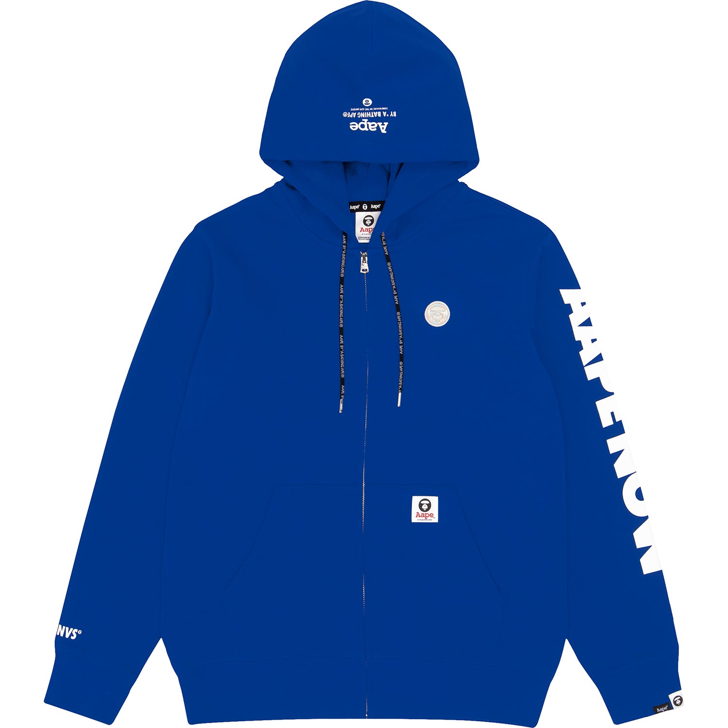 AAPE GRAPHIC LOGO PRINT ZIP HOODIE