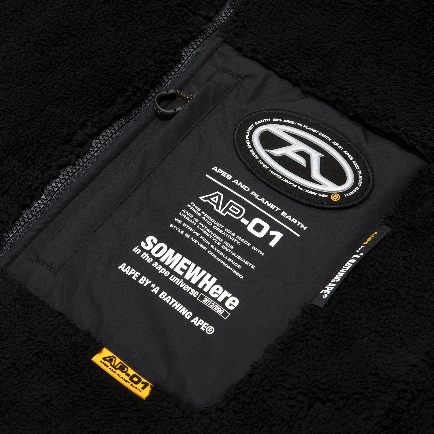 AAPSWM3957XXJ/AAPE FANCY ZIP UP SWEATER