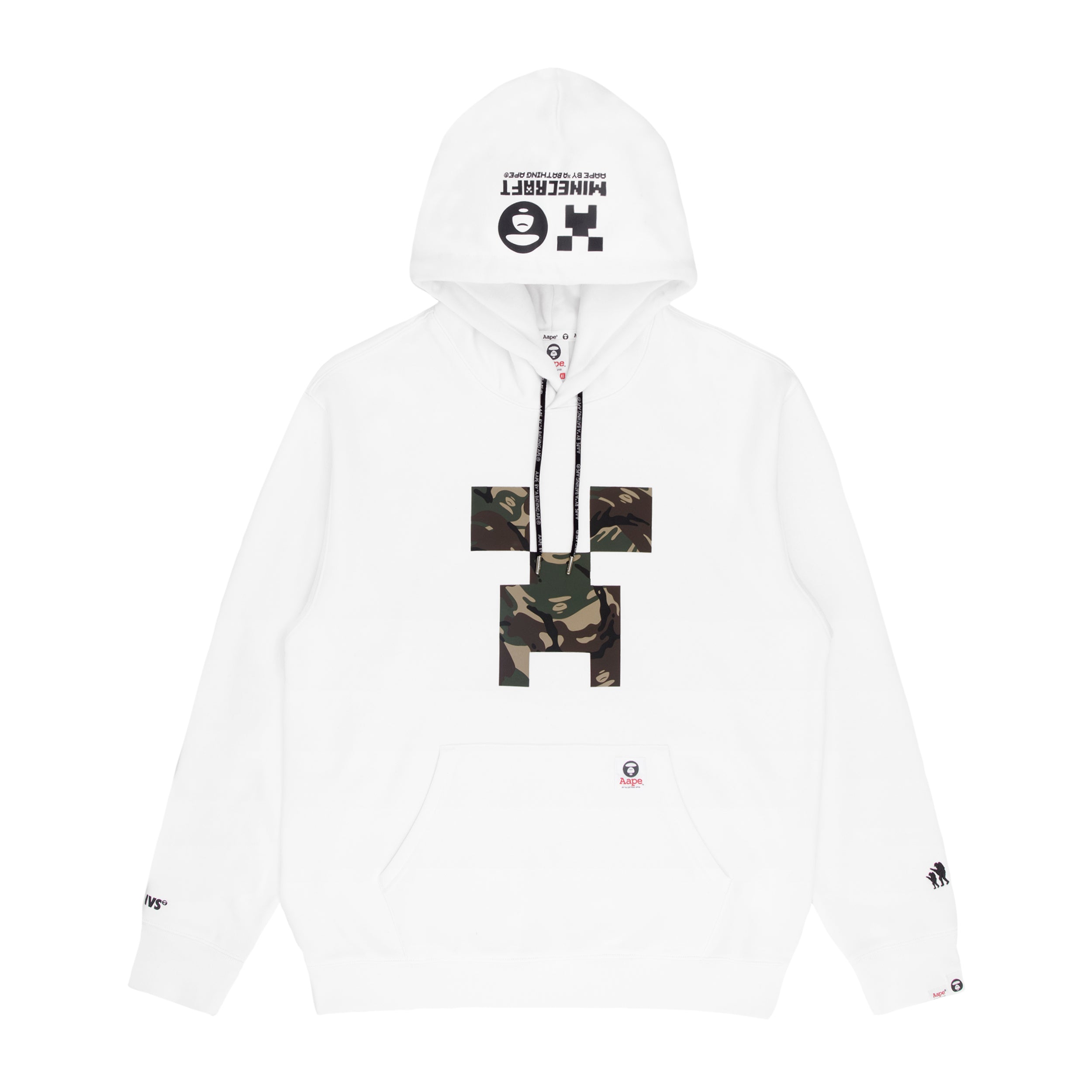 AAPE X MINECRAFT LOGO BACK HOODIE