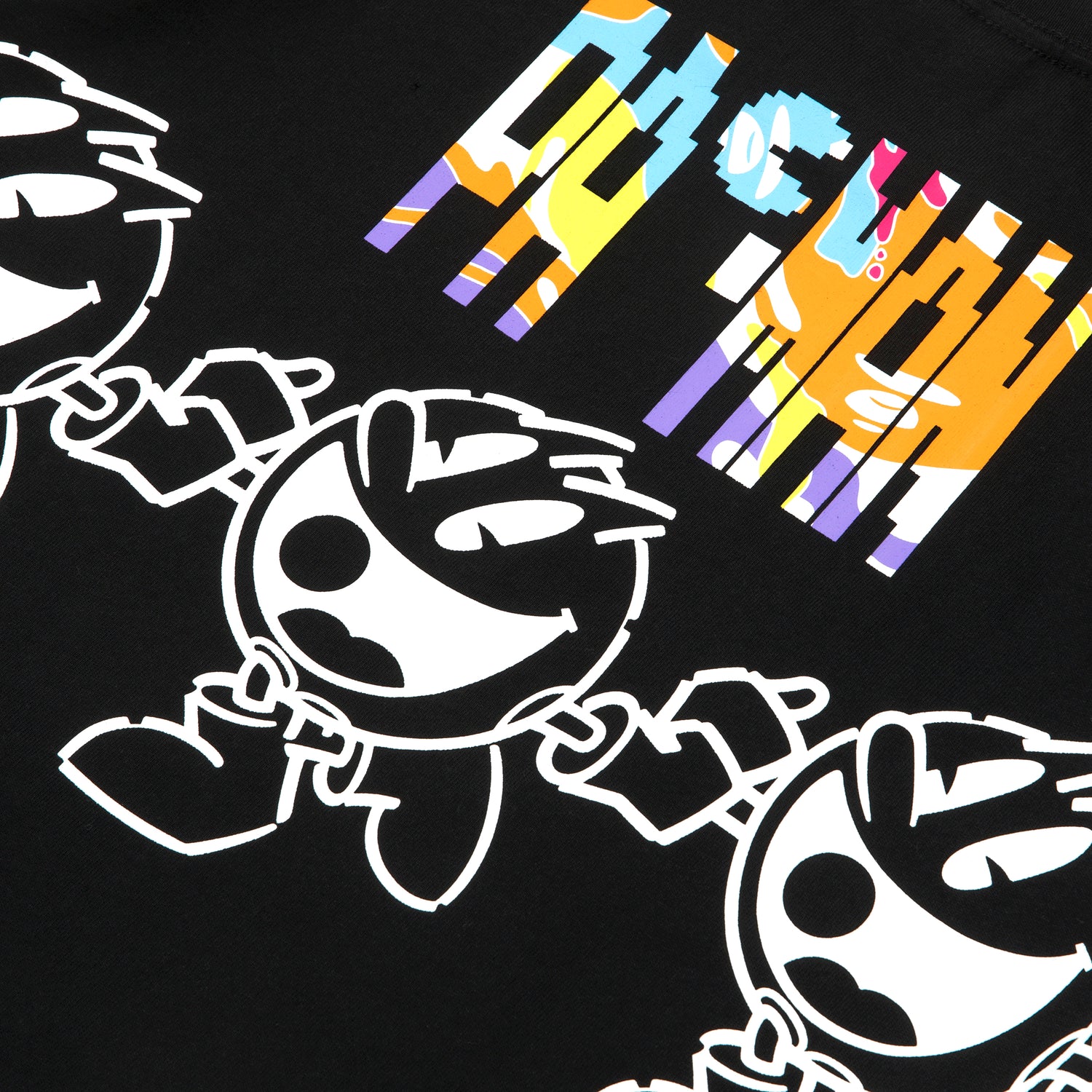 AAPE X PAC-MAN GRAPHIC PRINTED TEE KIDS