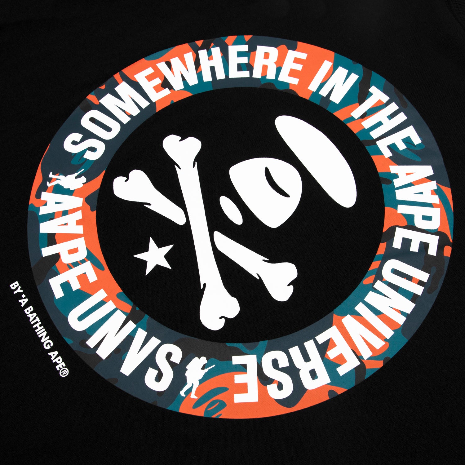 AAPE APE FACE COLLEGE TEE