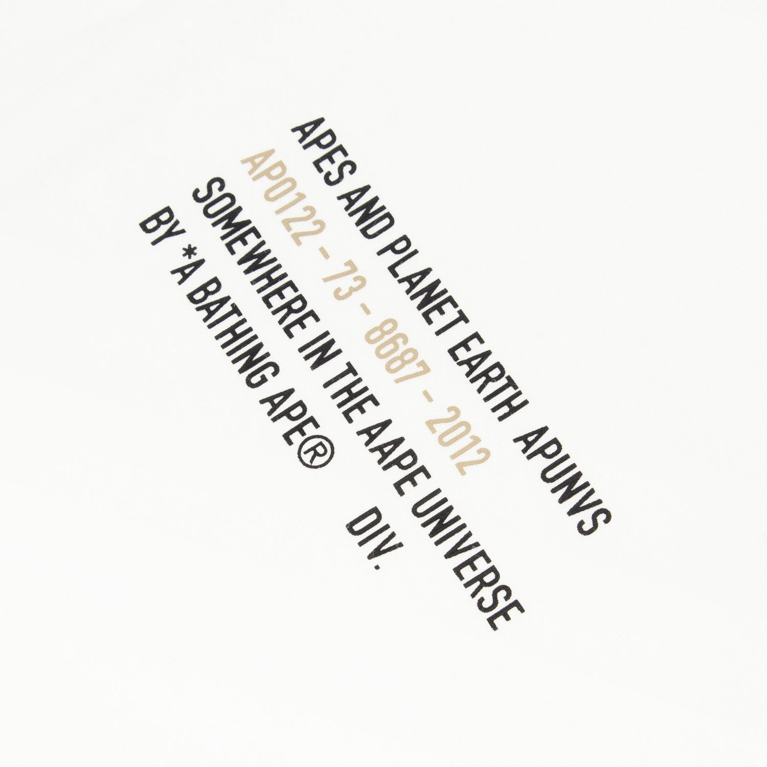 AAPE SHORT SLEEVE TEE