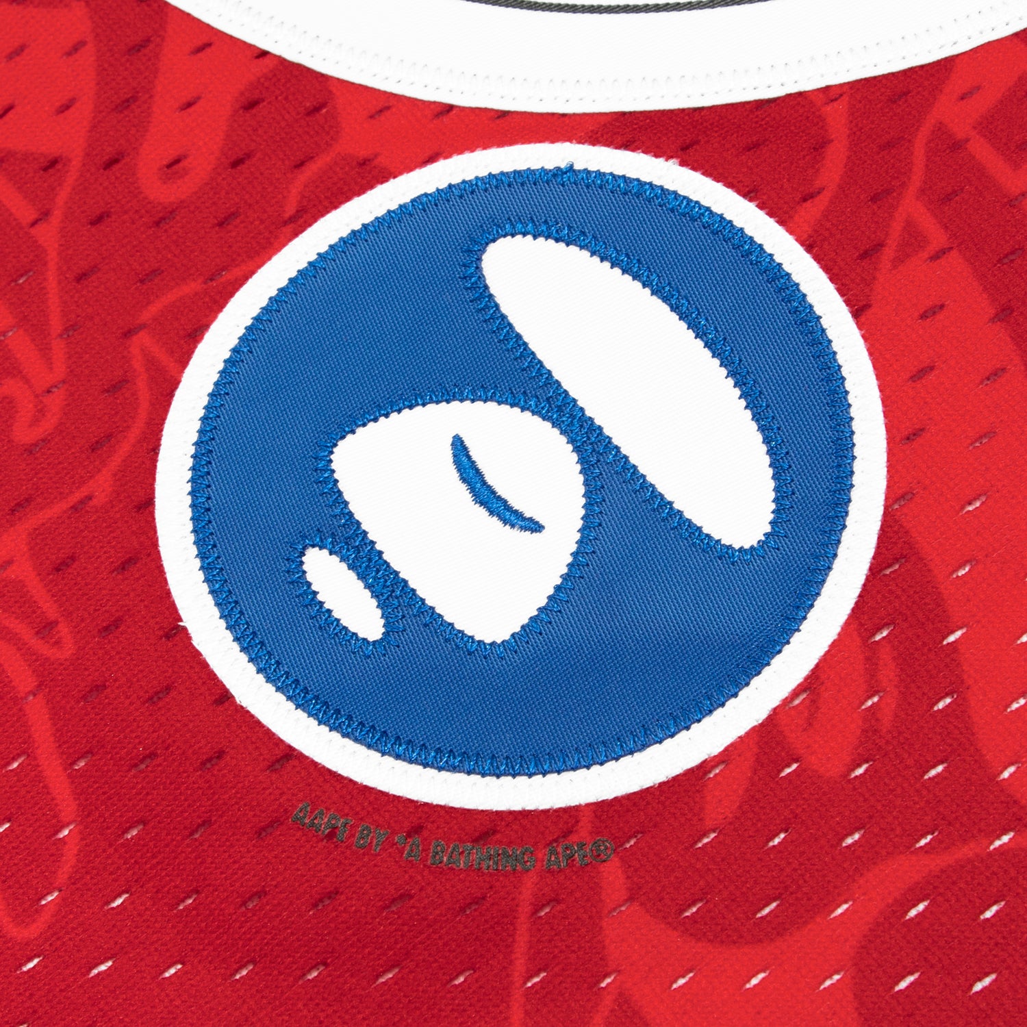 AAPE X MITCHELL & NESS NETS MESH TEE