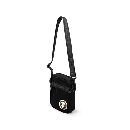 MOONFACE PATCH CROSSBODY BAG