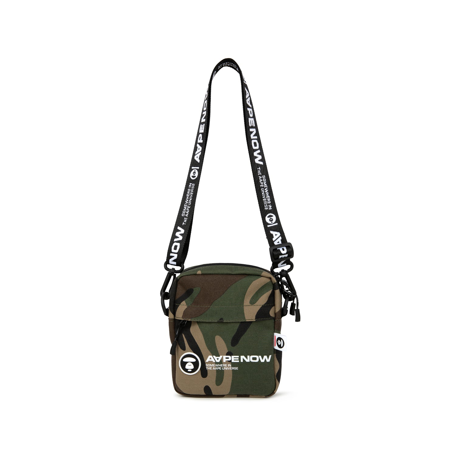 MOONFACE PATCH CAMO CROSSBODY POUCH