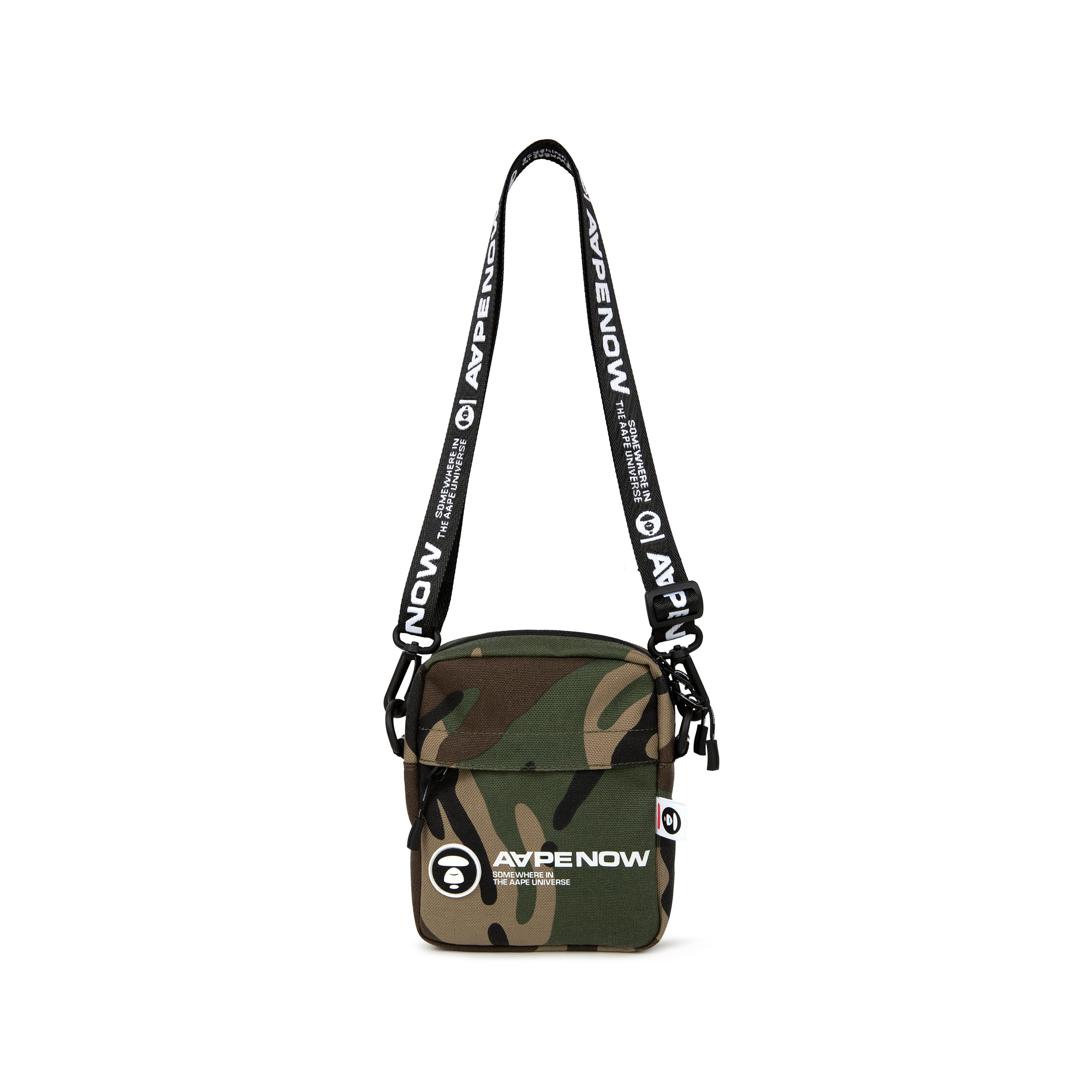 MOONFACE PATCH CAMO CROSSBODY POUCH