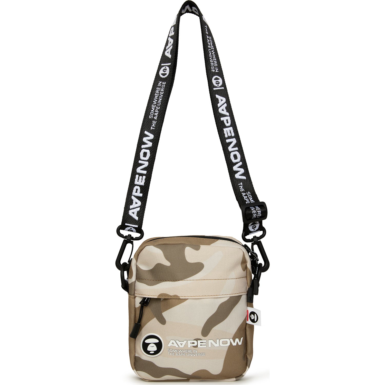 MOONFACE PATCH CAMO CROSSBODY BAG