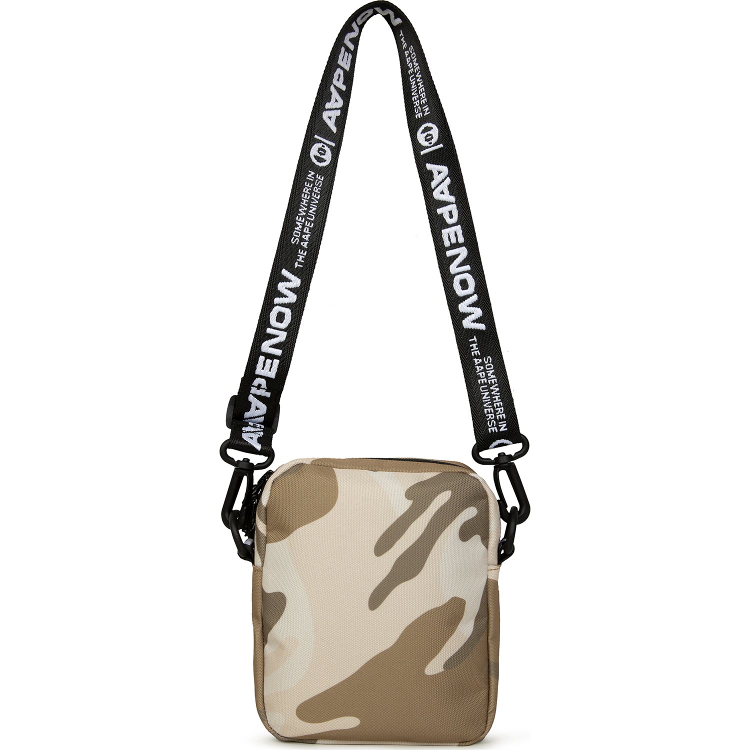 MOONFACE PATCH CAMO CROSSBODY BAG