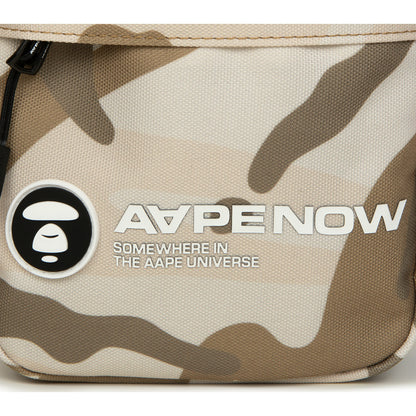 MOONFACE PATCH CAMO CROSSBODY BAG