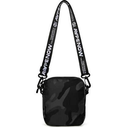 MOONFACE PATCH CAMO CROSSBODY BAG