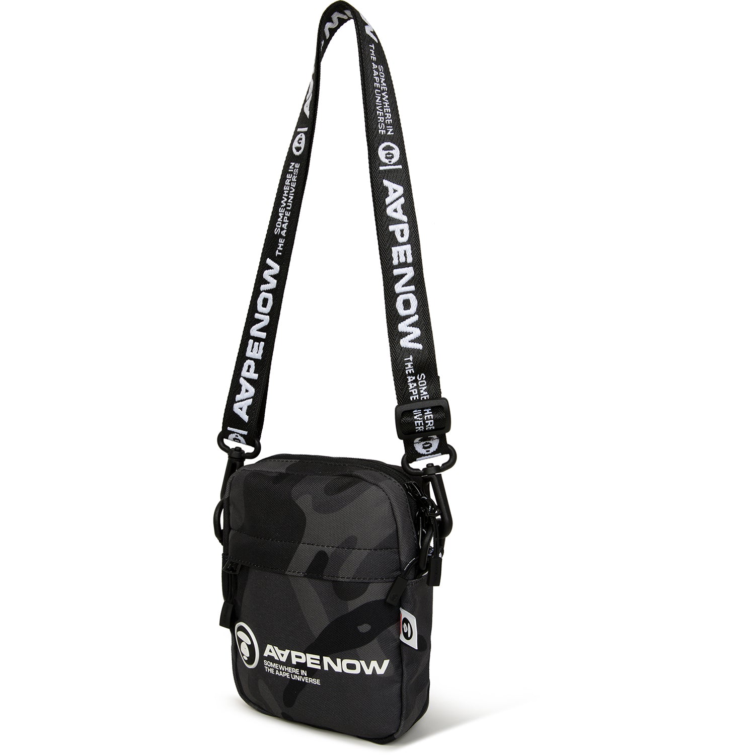 MOONFACE PATCH CAMO CROSSBODY BAG