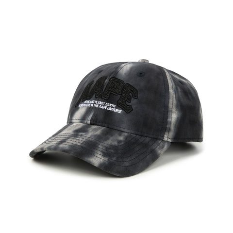MOONFACE EMBROIDERED TIE-DYE BASEBALL CAP