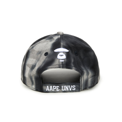 MOONFACE EMBROIDERED TIE-DYE BASEBALL CAP