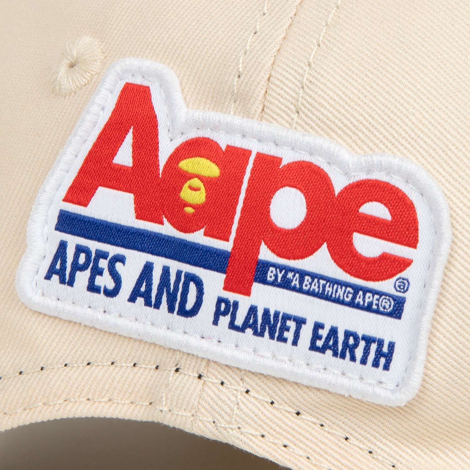 AAPE X FRUIT OF THE LOOM MOONFACE LOGO CAP