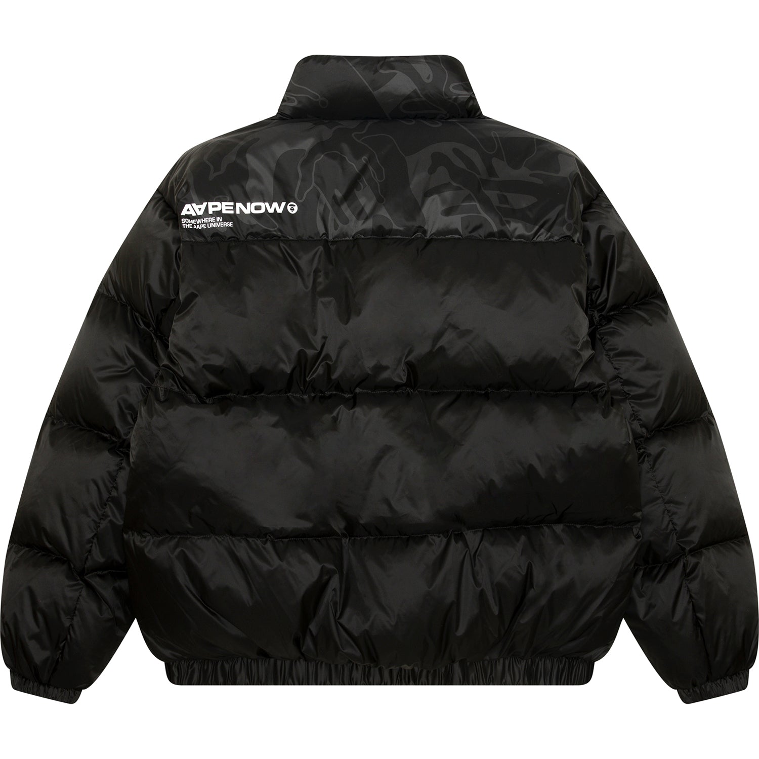 AAPENOW MOONFACE LOGO ZIP-UP DOWN JACKET