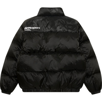 AAPENOW MOONFACE LOGO ZIP-UP DOWN JACKET