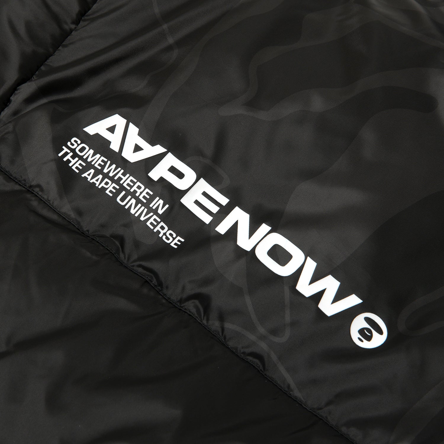 AAPENOW MOONFACE LOGO ZIP-UP DOWN JACKET