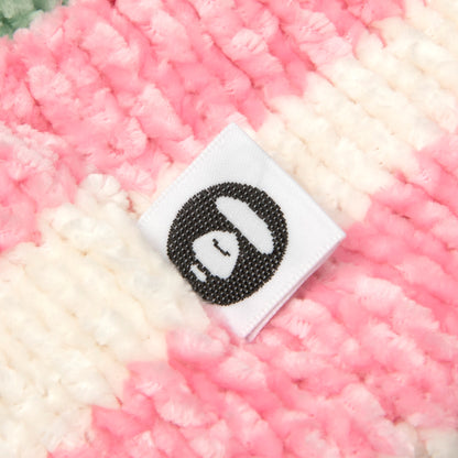 MOONFACE PATCH STRIPED BEANIE