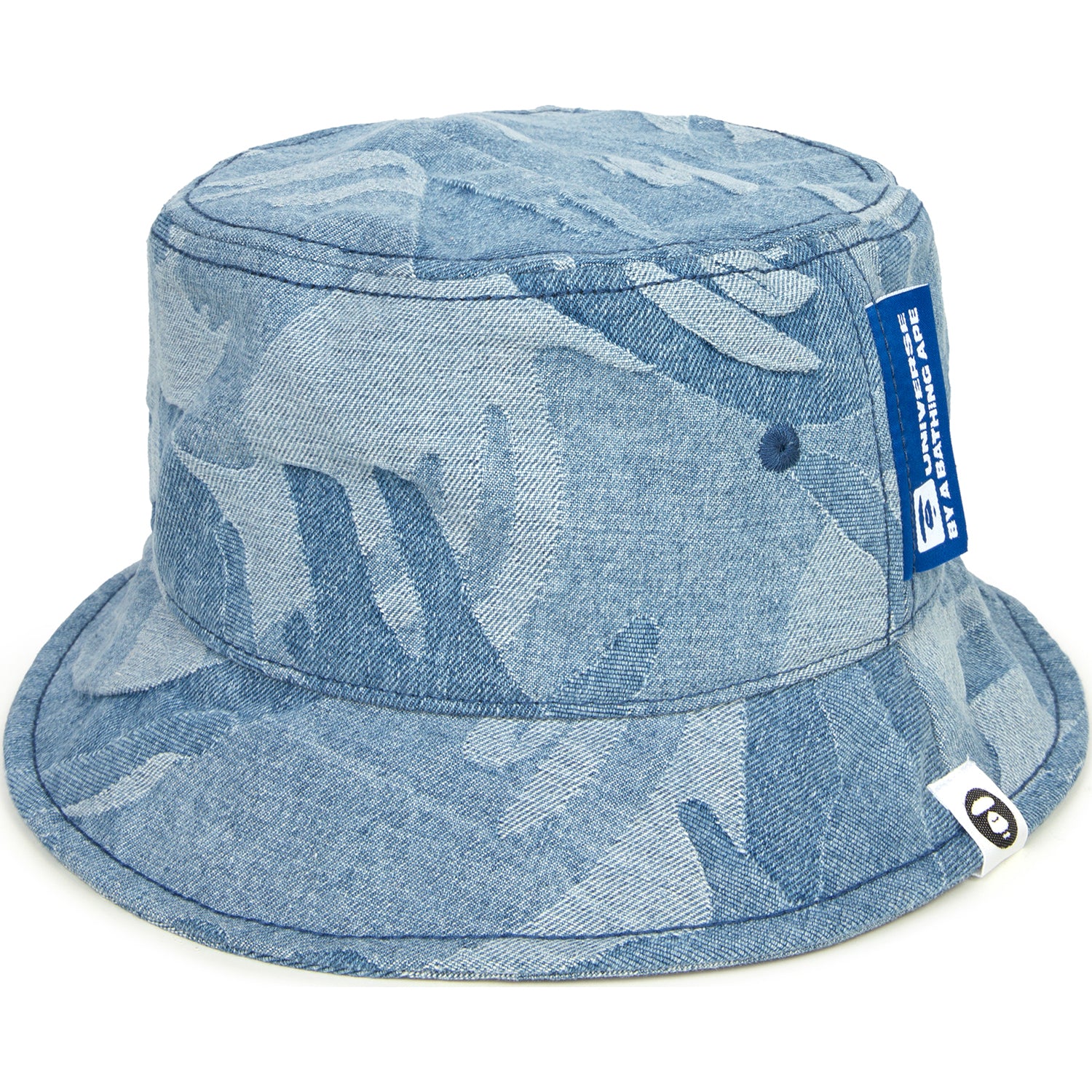 MOONFACE DENIM BUCKET HAT