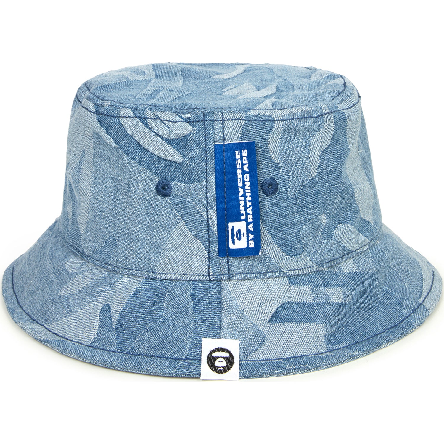 MOONFACE DENIM BUCKET HAT