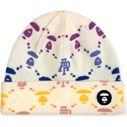 MOONFACE LOGO PATTERNED BEANIE