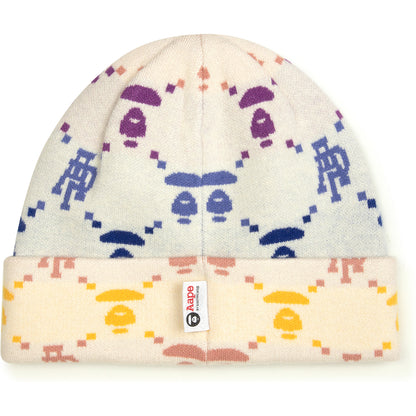 MOONFACE LOGO PATTERNED BEANIE