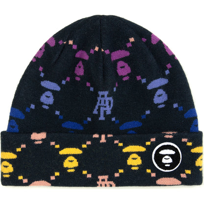 MOONFACE LOGO PATTERNED BEANIE