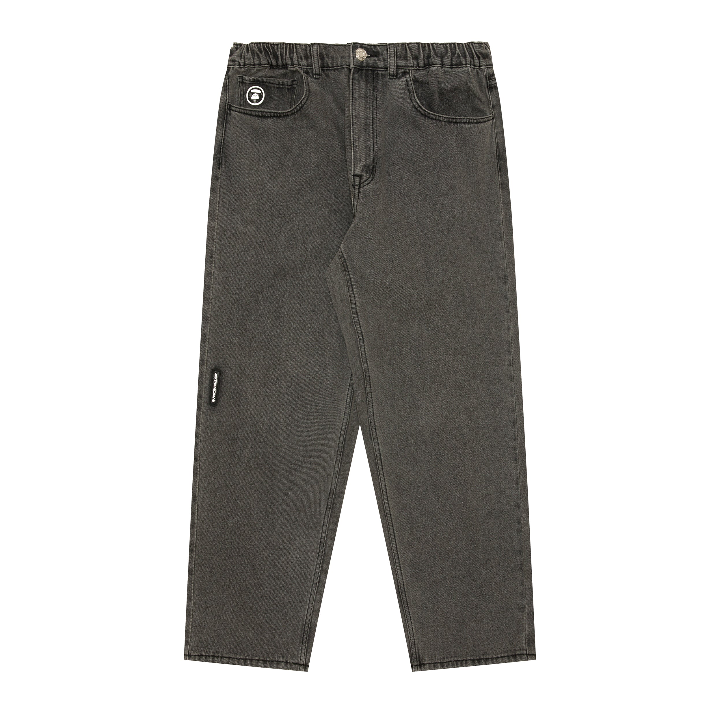 MOONFACE PATCH RELAXED JEANS