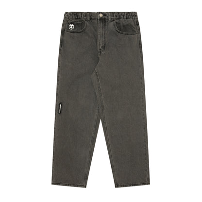 MOONFACE PATCH RELAXED JEANS