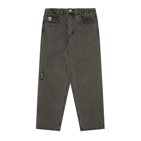 MOONFACE PATCH RELAXED JEANS