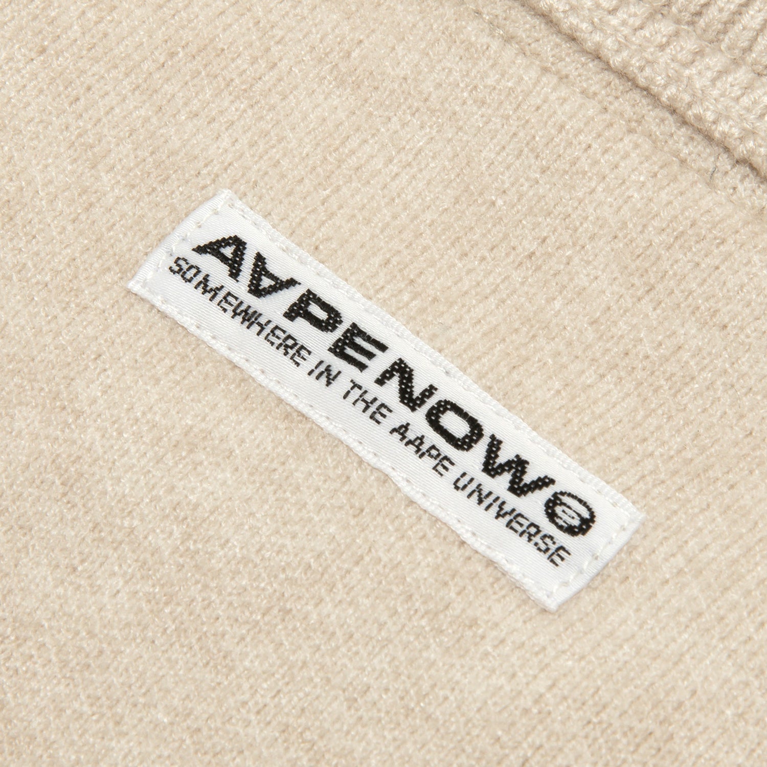 MOONFACE LOGO CREW NECK KNIT SWEATSHIRT