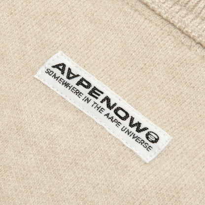 MOONFACE LOGO CREW NECK KNIT SWEATSHIRT