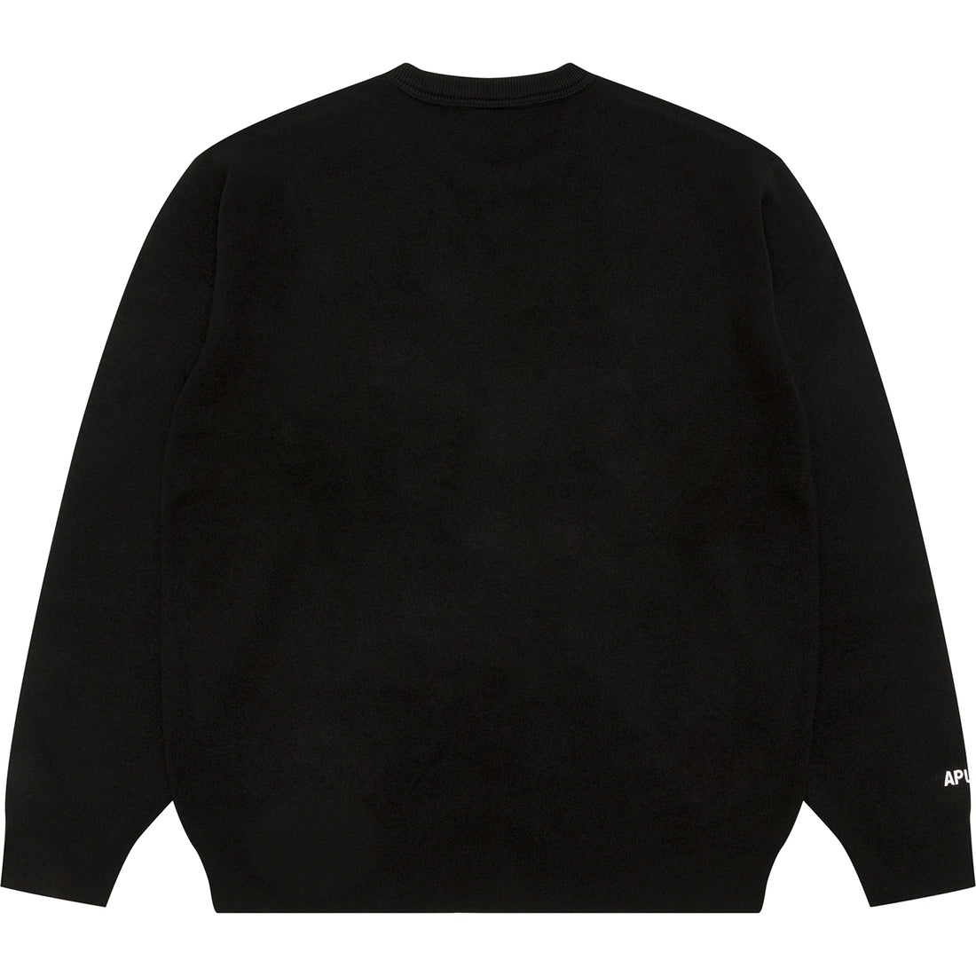 AAPENOW MOONFACE LOGO CREW NECK KNIT PULLOVER