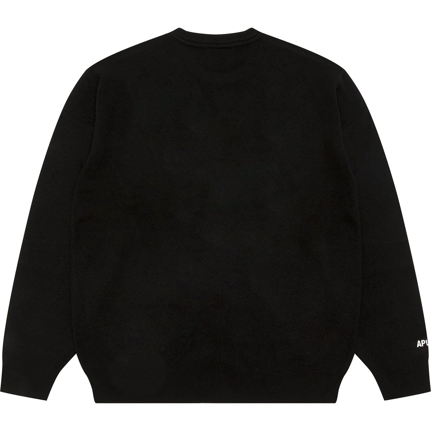 AAPENOW MOONFACE LOGO CREW NECK KNIT PULLOVER