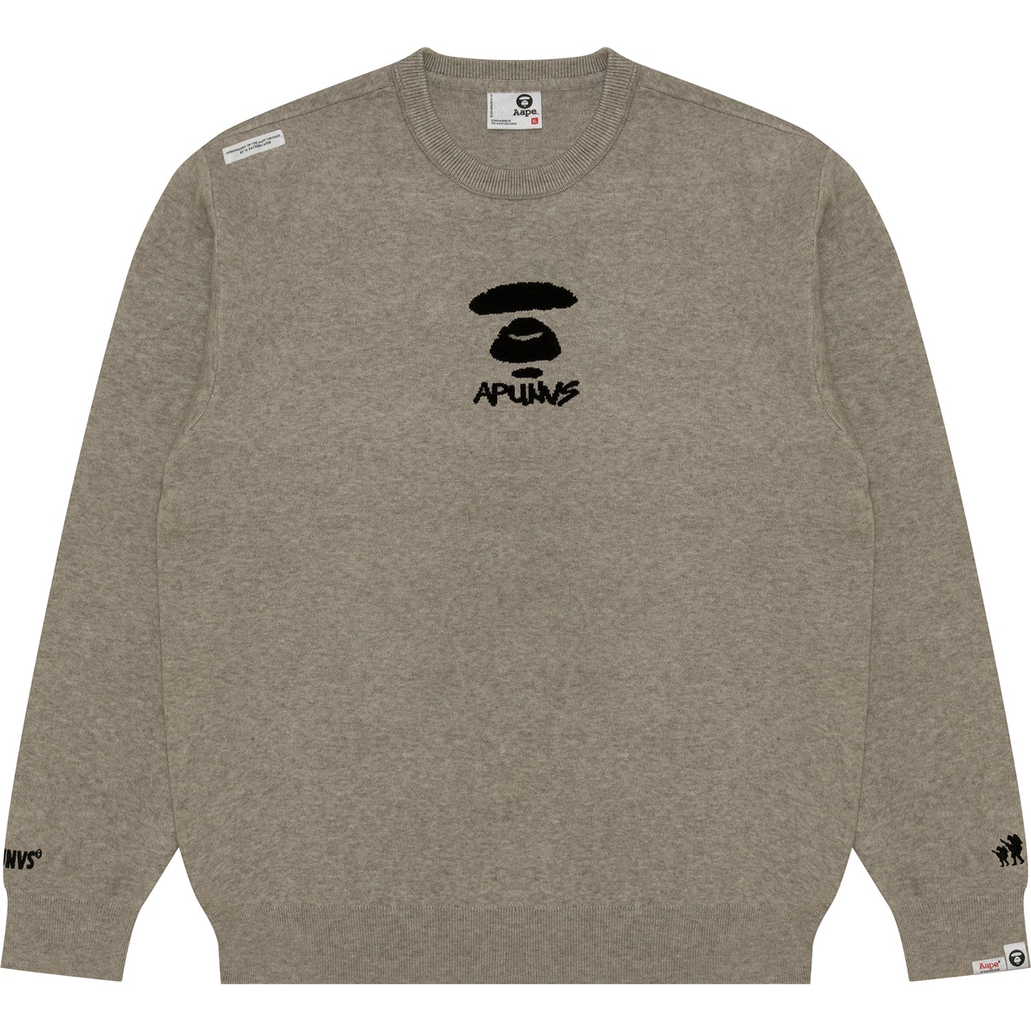 MOONFACE LOGO BASIC KNIT SWEATSHIRT