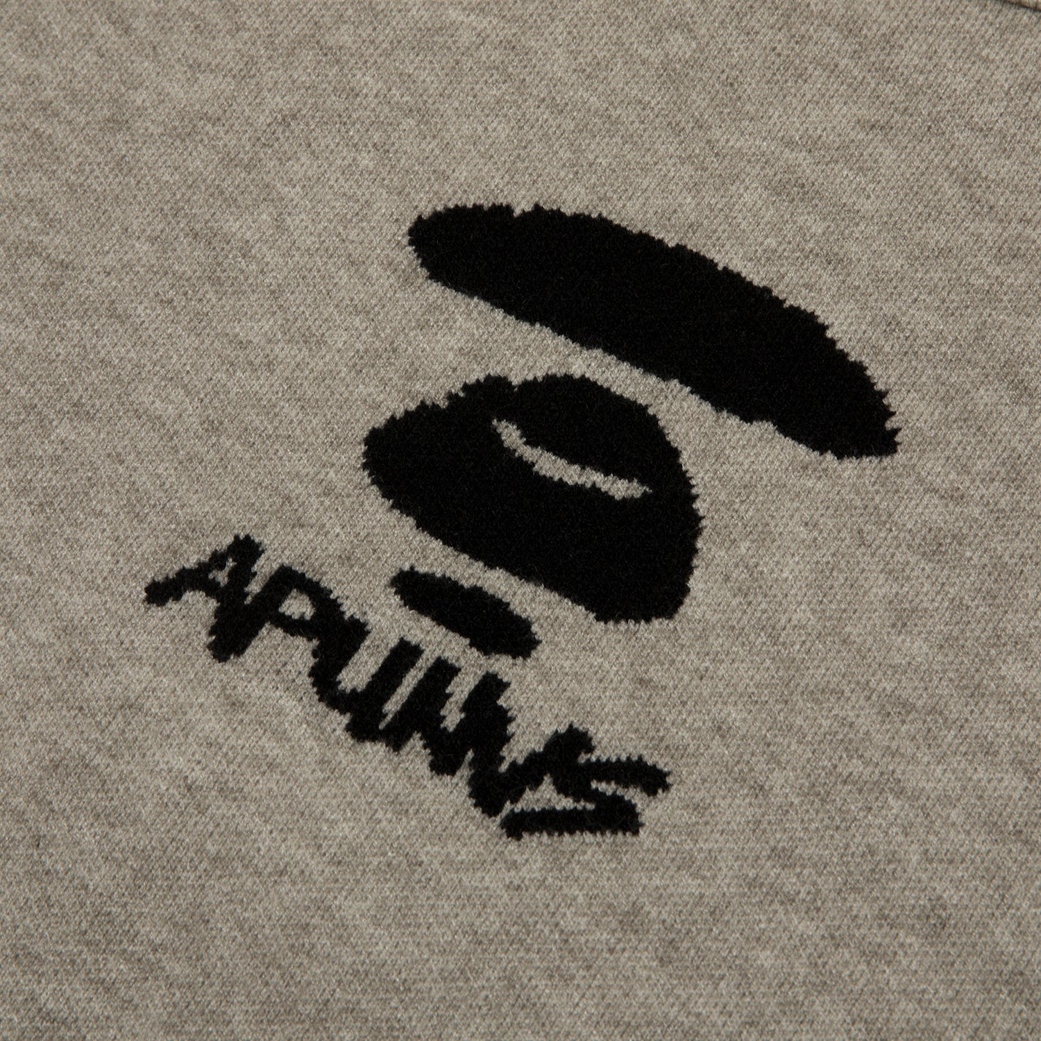 MOONFACE LOGO BASIC KNIT SWEATSHIRT