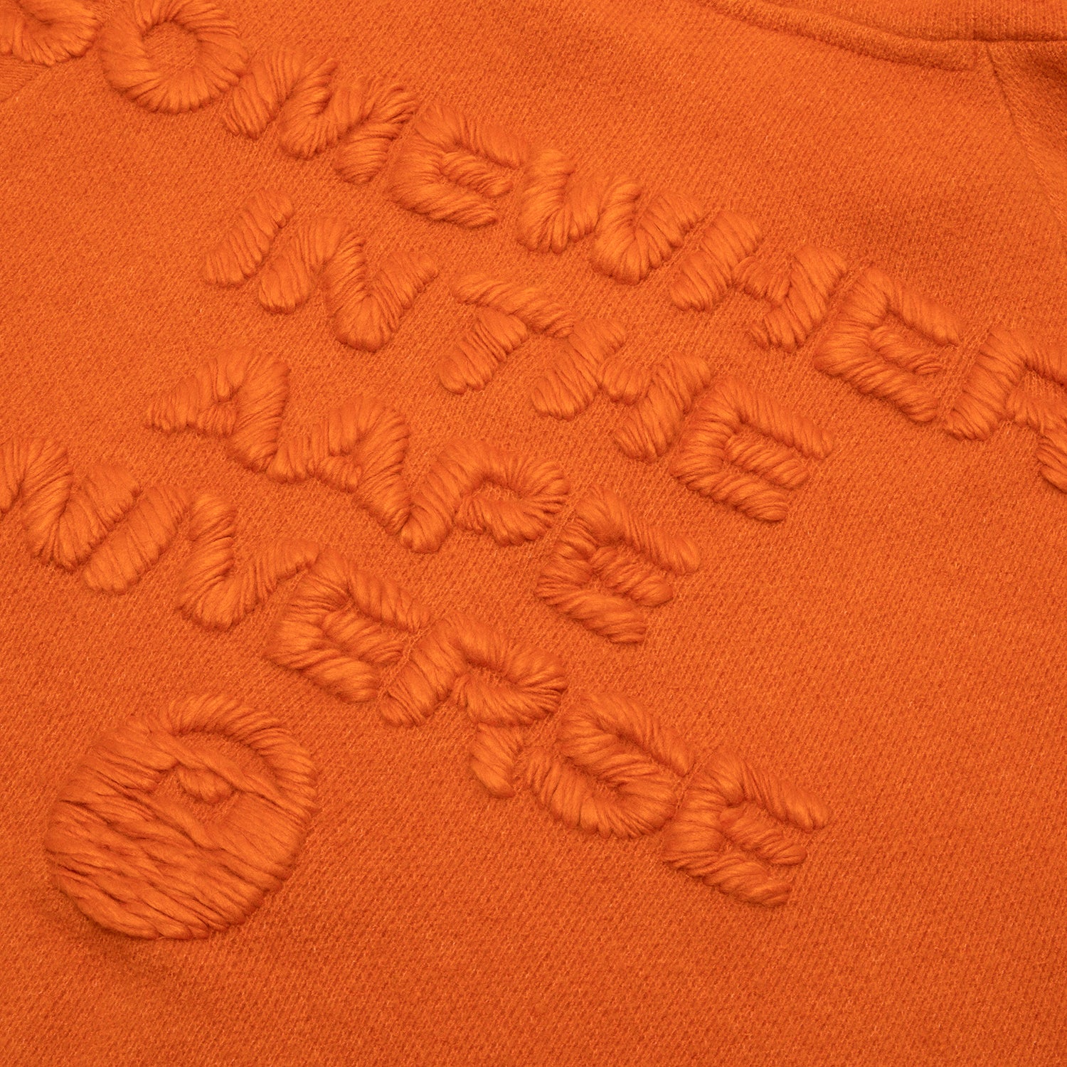 MOONFACE LOGO ZIP-UP KNIT HOODIE